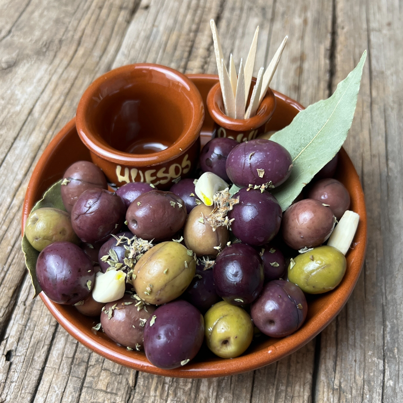 Aceitunas Moradas Rajadas