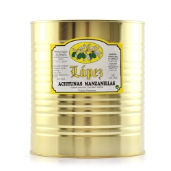 Aceitunas Manzanillas Sabor Anchoa - Lata 8 kg Peso Neto